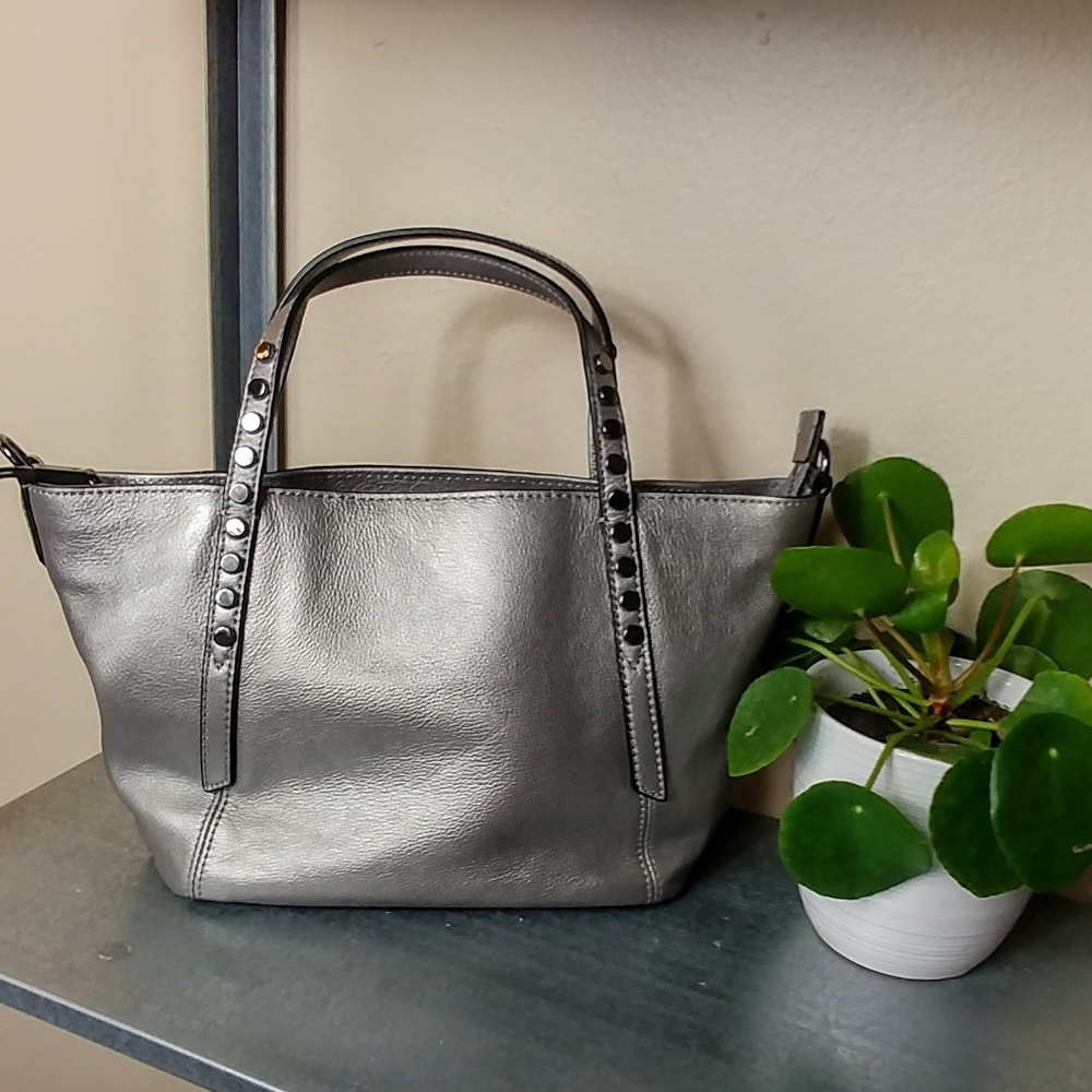 NWOT Victoria's Secret pewter/ studded purse